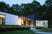 Portrait of architect Amanda Martocchio or an architectural rendering of one of her sustainable designs.