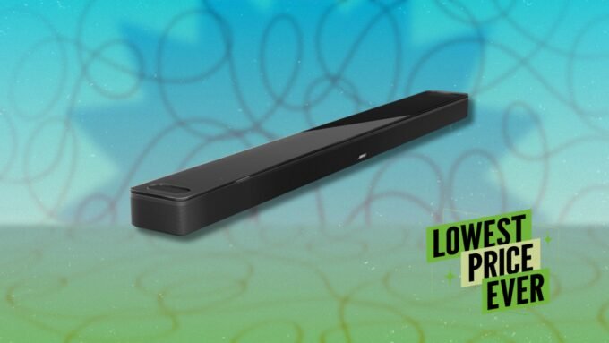 Bose Smart Ultra Soundbar in a modern living room setup, showcasing its sleek design.