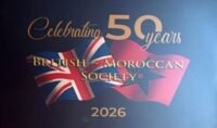 Célébration des 50 ans de la British Moroccan Society à Marrakech, avec l'ambassadeur du Royaume-Uni et des personnalités.