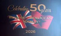 Célébration des 50 ans de la British Moroccan Society à Marrakech, avec l'ambassadeur du Royaume-Uni et des personnalités.
