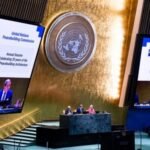 L'ambassadeur Omar Hilale présidant la session annuelle de la Commission de consolidation de la paix à l'ONU.