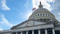 The U.S. Capitol building, symbolizing legislative action on cryptocurrency regulation.