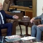 الرئيس اللبناني العماد جوزاف عون يستقبل النائب نبيل بدر في القصر الجمهوري.