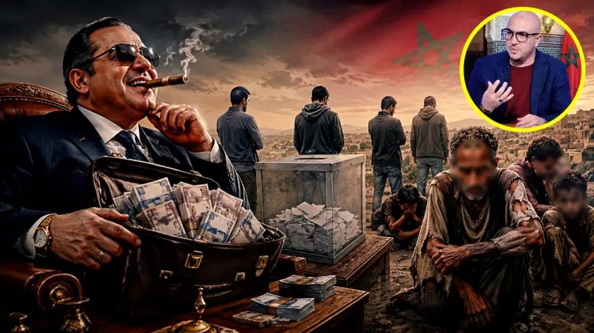 صورة لصندوق اقتراع ويد تضع ورقة تصويت، ترمز إلى أهمية المشاركة الانتخابية في مواجهة الفساد.