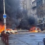 صورة أرشيفية لانفجارات في مدينة خيرسون الأوكرانية