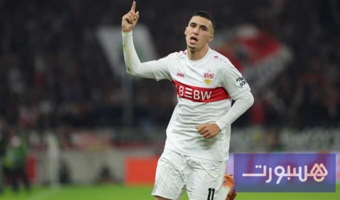 صورة بلال الخنوس لاعب شتوتغارت والمنتخب المغربي