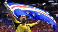 صورة لحارس مرمى منتخب الرأس الأخضر فوزينها خلال مباراة في كأس العالم 2026