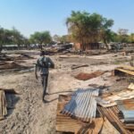 صورة تظهر قرى محترقة ودماراً واسعاً في ولاية جونقلي بجنوب السودان