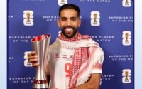 صورة للاعب علي علوان من المنتخب الأردني وهو يحتفل بهدفه التاريخي في مرمى النمسا خلال مباراة كأس العالم 2026.