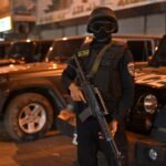 قوات الأمن المصرية خلال عملية لمكافحة تهريب المخدرات