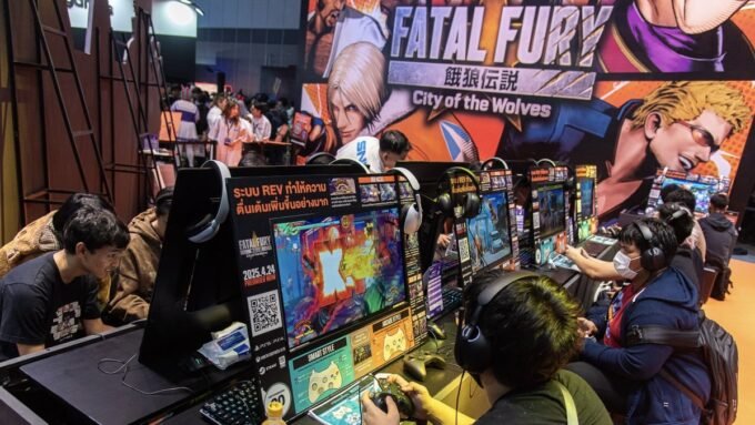 Promotional image for Fatal Fury, showing characters Terry and Andy Bogard, representing the fighting game's transition to a movie adaptation.