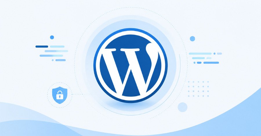 Illustration of a padlock with a WordPress logo and data flowing out, symbolizing a security breach in the Gravity SMTP plugin.