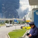 Des drones survolent le ciel de Moscou, symbolisant l'escalade du conflit ukrainien et la vulnérabilité russe.