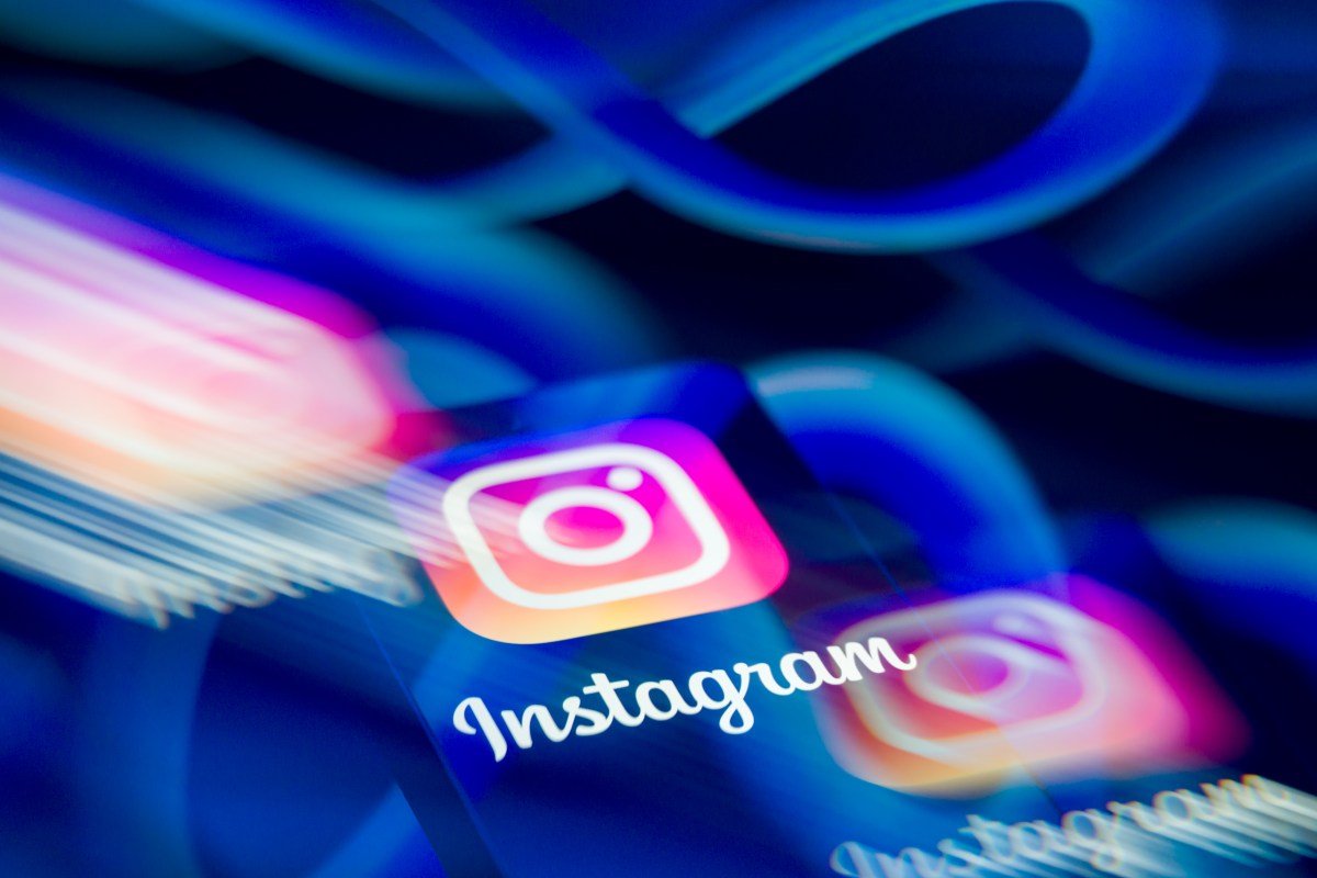 A smartphone screen displaying the Instagram app logo, representing new algorithm customization features.