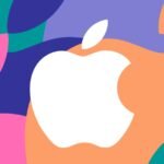 Leaked image of a gray iPhone 18 Pro device with a three-camera layout falling against a checkered background.