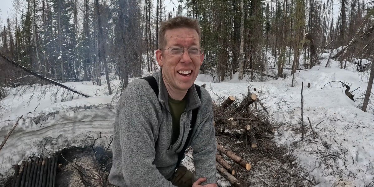 Luke Nichols, the Outdoor Boys YouTuber, speaking to graduates about career survival.