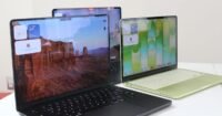 A visual comparison of MacBook Neo, MacBook Air, and MacBook Pro models from 2026
