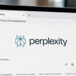 A digital magnifying glass hovering over a web browser's search bar, with data packets flowing away, symbolizing a malicious Chrome extension intercepting user input.