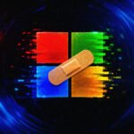 Microsoft Defender logo with a digital threat overlay, symbolizing the RoguePlanet zero-day vulnerability.