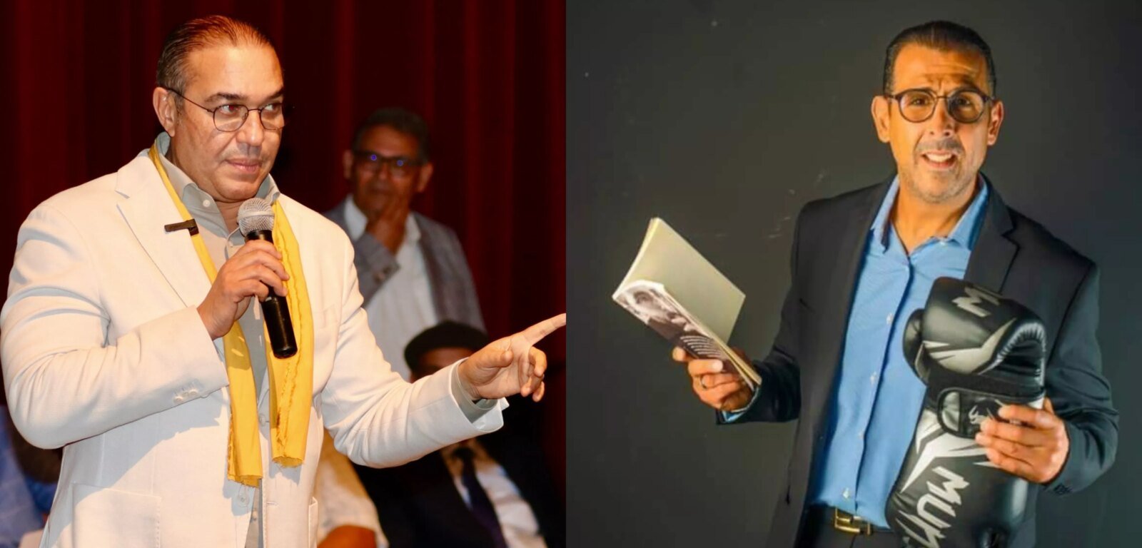 Mustapha Lakhsem, ancien champion du monde de sports de combat et président de la commune d’Imouzzer Kandar, absent à la première audience de son procès pour insultes et diffamation, intenté par Mohamed Ouzzine, secrétaire général du Mouvement populaire. Le procès est reporté à juillet.