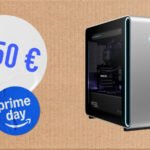 Tour PC gamer Alienware Area-51 avec éclairage RGB, affichant ses composants internes puissants.