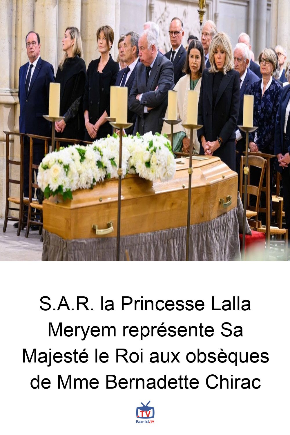 S.A.R. la Princesse Lalla Meryem représente Sa Majesté le Roi aux obsèques de Mme Bernadette Chirac 4 Pinterest Hidden