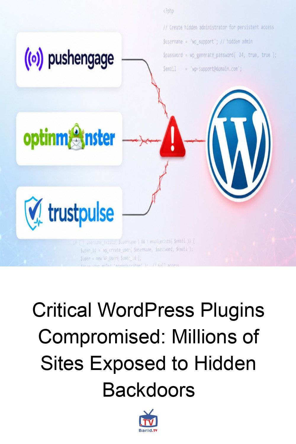 Critical WordPress Plugins Compromised: Millions of Sites Exposed to Hidden Backdoors 4 Pinterest Hidden