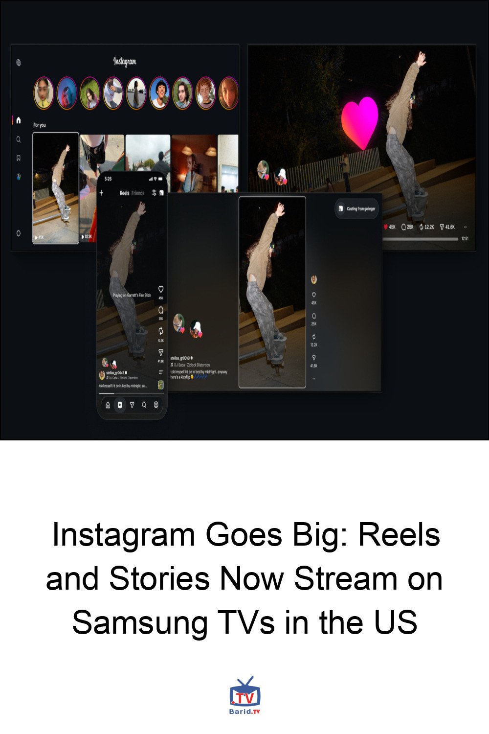 Instagram Goes Big: Reels and Stories Now Stream on Samsung TVs in the US 4 Pinterest Hidden