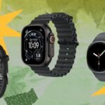 Prime Day Preview: Unlocking Unbeatable Early Deals on Top Fitness Wearables 8 A diverse collection of fitness wearables including Oura Rings, Fitbits, Garmin smartwatches, Samsung Galaxy Watches, and Apple Watches, displayed with sale tags.