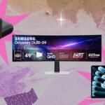 A collage of laptops, gaming monitors, and various PC accessories on sale during Prime Day.