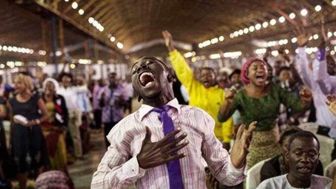 Une Église de réveil à Kinshasa.