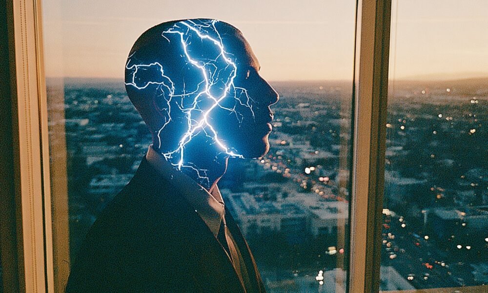 Illustration of a brain with glowing neural connections, symbolizing mental resilience and success.