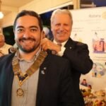 Ahmed Bennani, nouveau président du Rotary Club Casablanca Anfa, lors de la cérémonie de passation de collier et du 40e anniversaire du club.