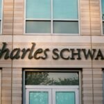 The Charles Schwab building, symbolizing the company's move into new financial markets.