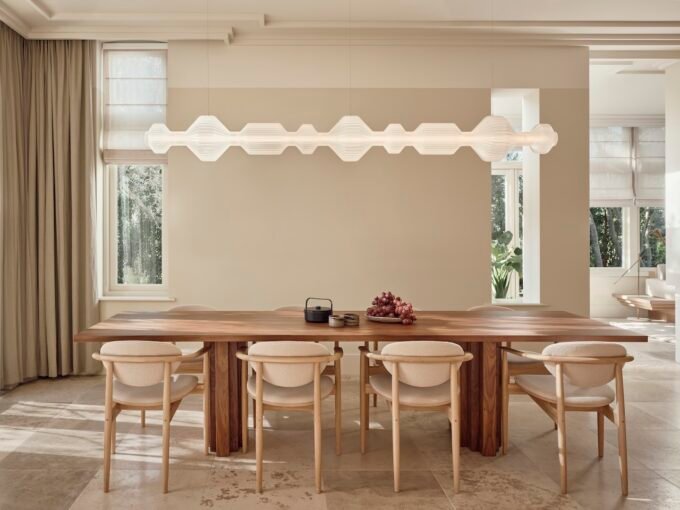 Luxurious bar area with Zelige tiles and terrazzo floor in Studio Modijefsky's Rijn residence.