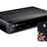 Image d'un décodeur satellite et d'une parabole, symbolisant la transition vers le nouveau standard HEVC de la TNT.
