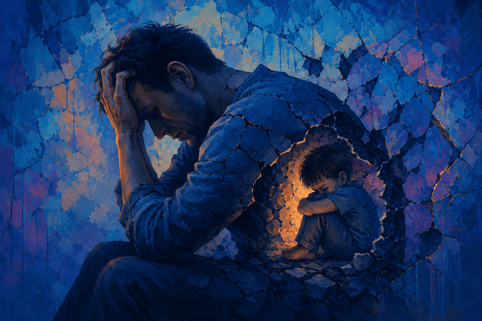 From Shadows to Light: Unmasking Survival as Strength 3 A person standing at a crossroads, looking towards a brighter path, symbolizing recovery and self-discovery.