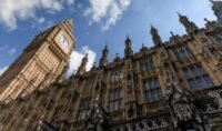 Houses of Parliament in London, representing UK legislative oversight on financial policy.
