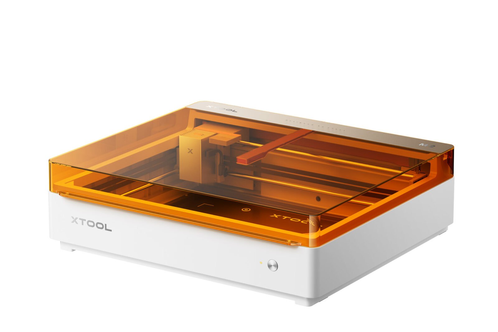 xTool M2: The Desktop Laser Cutter & Color Printer Revolutionizing Craft Production 3 xTool M2 Color Craft Laser machine with a printed and cut plywood robot on its bed