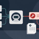 AI's Silent Sabotage: Microsoft Uncovers Critical Data Leak Vulnerability in Agent Tools 8 Illustration of a malicious code snippet hidden within an AI tool's description, with data flowing out of a corporate network.