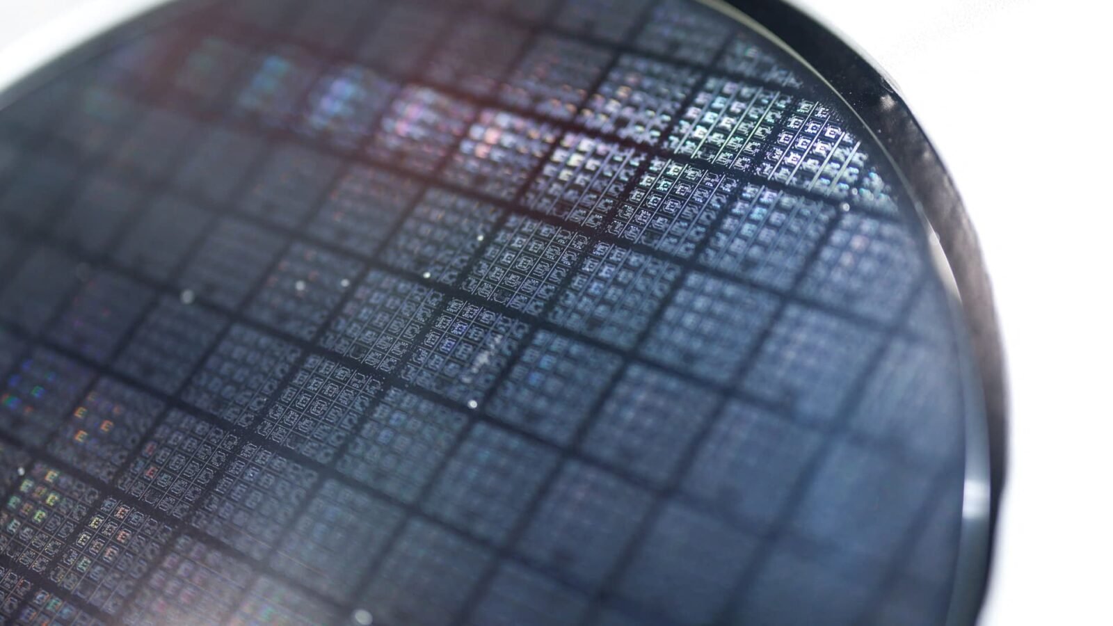 A semiconductor wafer on display, symbolizing the Asian tech industry's current market challenges.