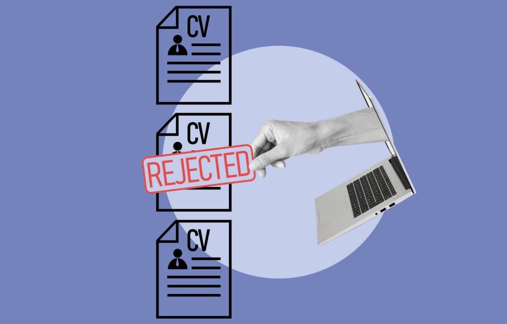 The Invisible Candidate: Why Hyper-Efficient Hiring is Failing Companies and Talent 3 A person looking at a digital screen with many small, unidentifiable profiles, symbolizing invisible job candidates.