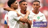 احتفال لاعبي المنتخب المغربي بعد الفوز على كندا في كأس العالم 2026