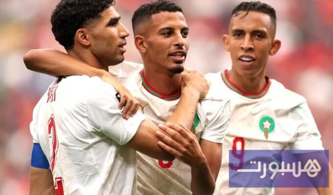 احتفال لاعبي المنتخب المغربي بعد الفوز على كندا في كأس العالم 2026