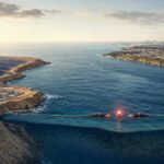 صورة توضيحية لكابل بحري يربط بين المغرب وألمانيا، يرمز لمشروع سيلا أتلانتيك للطاقة المتجددة.