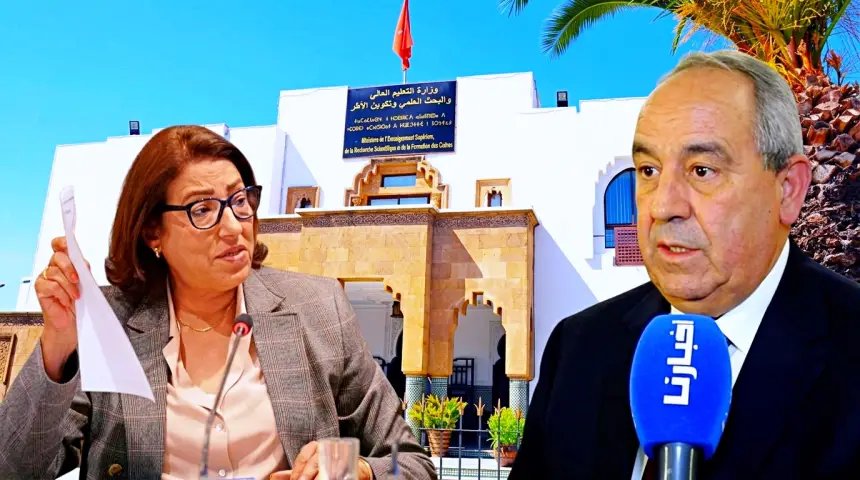 صورة لموقع بناء الملحقة الجامعية المتوقفة في تامسنا