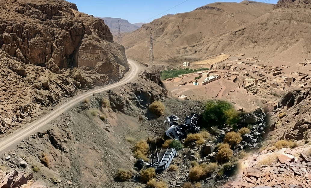 حادث سير غسات, سلامة الطرق المغرب, منحدرات خطيرة, البنية التحتية الطرقية