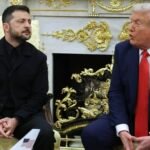 صورة أرشيفية للرئيس الأمريكي دونالد ترامب يتحدث في مناسبة عامة.