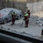 صورة لآثار الدمار في كييف بعد الهجوم الصاروخي