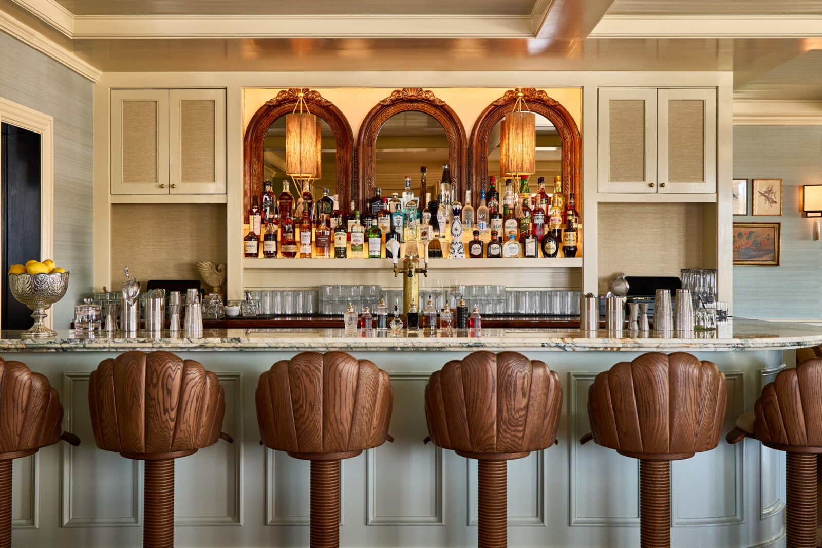 Exterior view of Faraway Sag Harbor hotel, a beautifully designed waterfront property in the Hamptons.